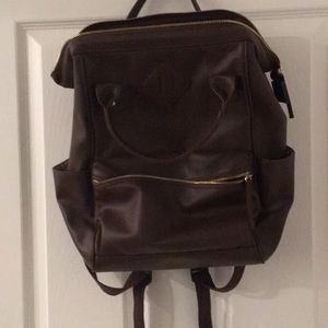 Brown backpack